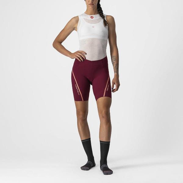 Castelli VELOCISSIMA 3 short Bordeaux/Blush - Vrouwen - maat L