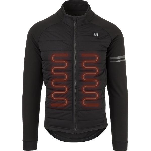 AGU Deep Winter Thermo Fietsjack Essential Heren Heated - Zwart - M - Met verwarmende elementen - Incl Batterij