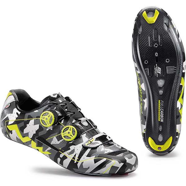 NORTHWAVE Extreme Race Fietsschoen Reflective Camo Yellow Fluo