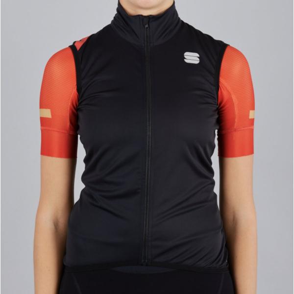 Sportful Fiandre Light NoRain Short Sleeve / Wind/regen Fietsjack korte mouwen Black/Red -XXXL