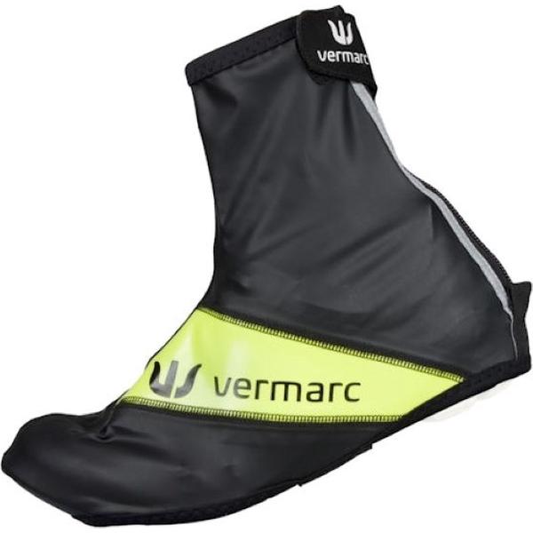 Vermarc Overschoenen Aqua Zwart/Geel Wind En waterafstotend Maat M 40/41