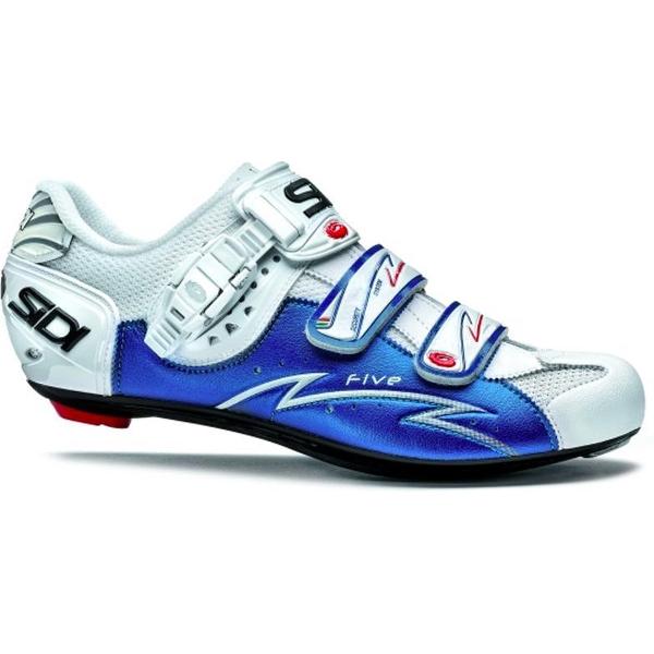 Sidi Scarpe Five - Racefietsschoenen - Wit Blauw - Maat 46