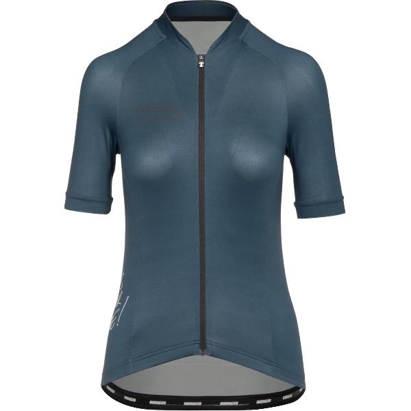 BIORACER Fietsshirt Dames - Fietskledij Metalix - Wielrennen - Blauw XS