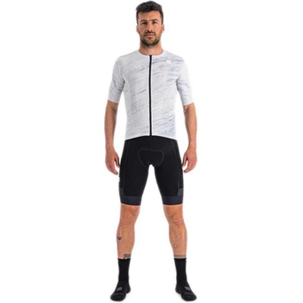 Sportful Cliff Supergiara Korte Mouwen Fietsshirt Grijs M Man