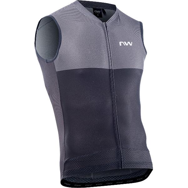 Northwave Storm Air Mouwloze Jersey Heren, zwart/grijs