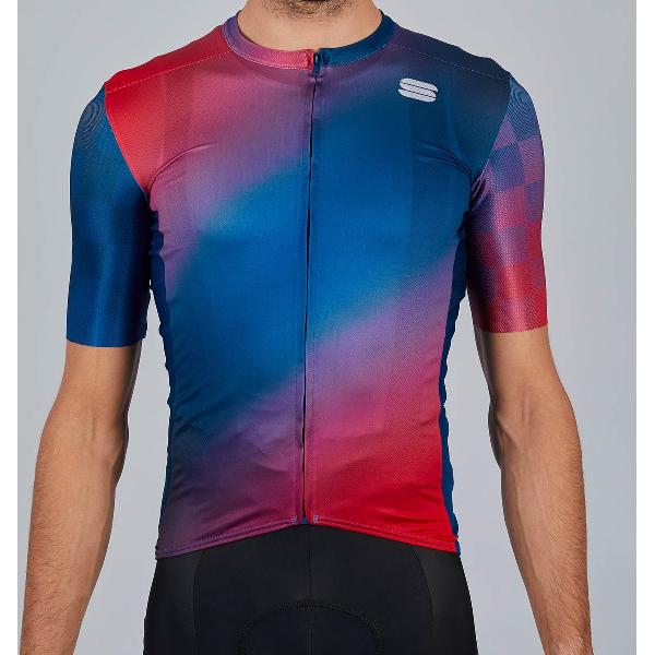 Sportful Rocket Fietsshirt Heren - Rood, Blauw - Maat XXL