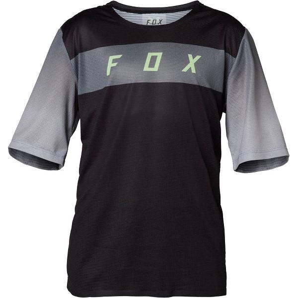 Fox Yth Flexair Ss Jersey - Black