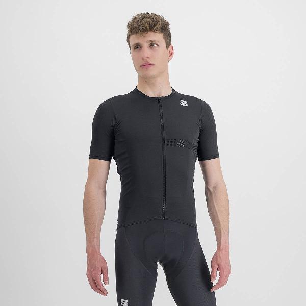 Sportful MATCHY Fietsshirt Korte Mouwen BLACK - Mannen - maat XL