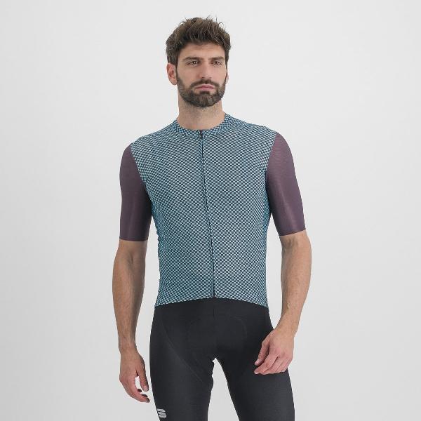 Sportful Checkmate Jersey - Huckleberry Blue Radiance