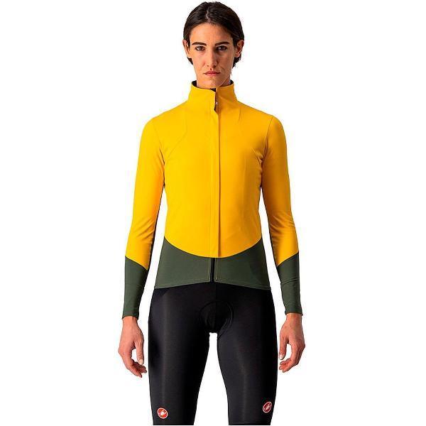 CASTELLI Beta RoS Jasje Dames - Saffron / Military Green - S