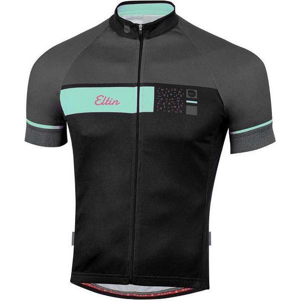 Eltin Skipper Korte Mouwen Fietsshirt Zwart L Man