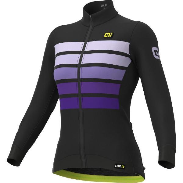 Ale Dames Fietsshirt Lange Mouwen Graphics PR-R Sombra - Paars - S - Valt klein