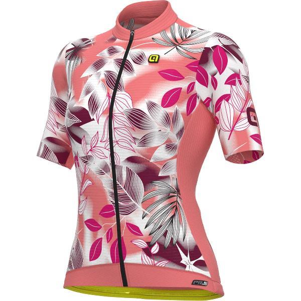 Ale Dames Fietsshirt Korte Mouwen PRS Garden - Wit - XXL - Valt klein