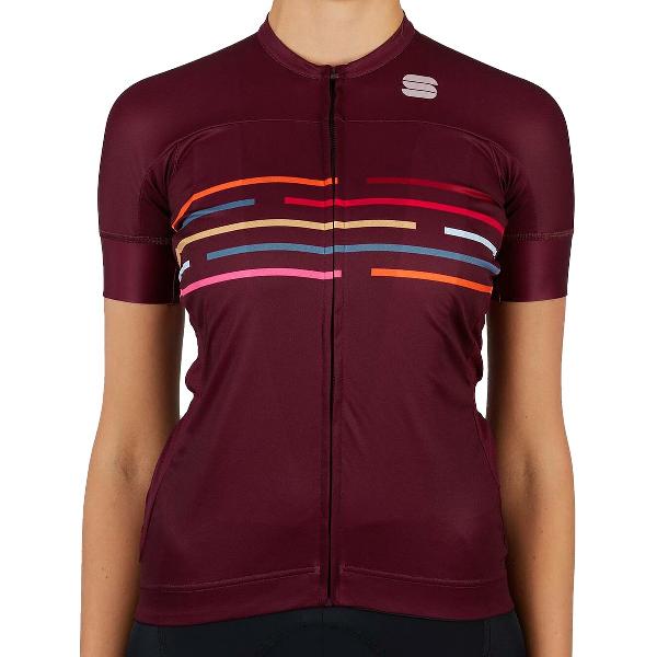 Sportful Short Sleeve Fietsshirt Dames - Rood - Maat S