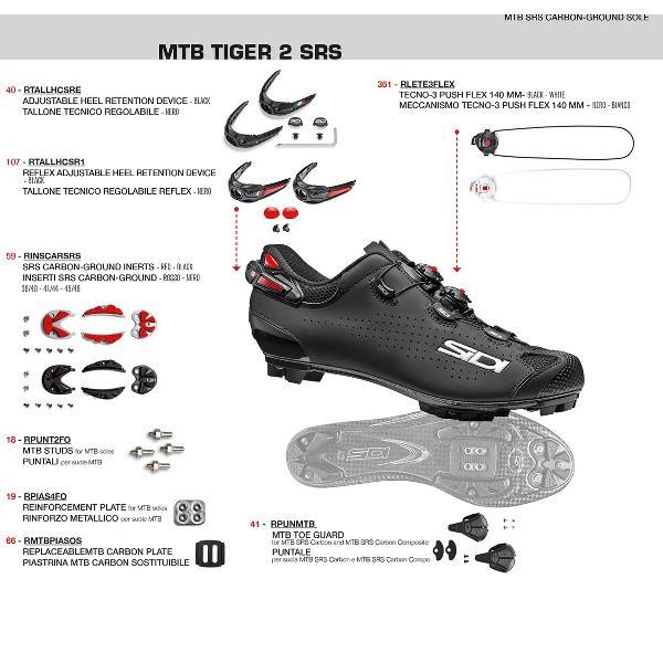 Sidi MTB Tiger 2 Shoes Men, grijs Schoenmaat EU 40