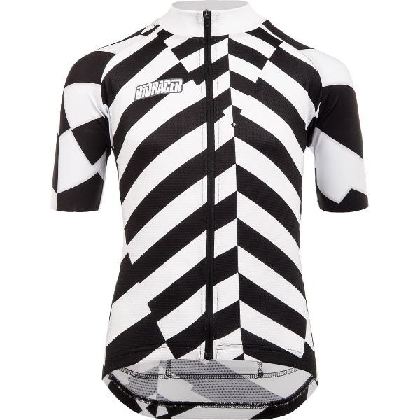 Bioracer Junior Wielershirt Korte Mouw Dazzle Zebra Maat 140