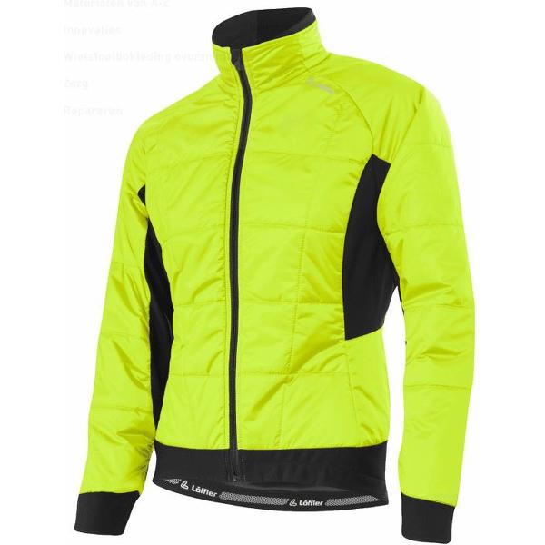 Löffler Fietsjack Hotbond Pl60 Dames Polyester/nylon Geel Mt 46