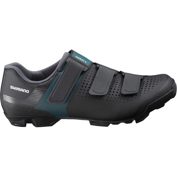 Shimano XC100W Fietsschoenen - Maat 38 - Vrouwen - Zwart/groen/blauw