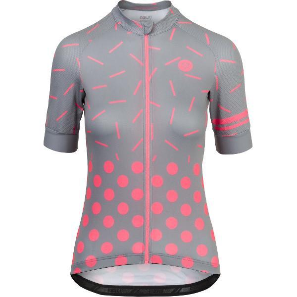 AGU Sprinkle Dot Fietsshirt Dames - Grijs Roze - M