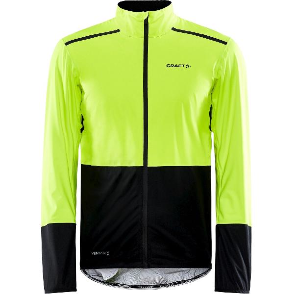 Craft Fietsjack Waterdicht Heren Fluo Zwart - ADV ENDUR HYDRO JKT M FLUMINO BLACK-XL