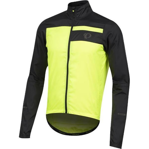 Pearl Izumi Elite Escape Barrier Windjack Zwart Screaming Geel