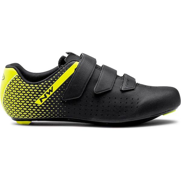 Northwave Core 2 Fietsschoenen - Maat 43 - Unisex - zwart/geel