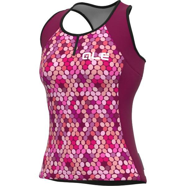 Ale Dames Fietsshirt Zonder Mouwen Solid Candy - Roos - L - Valt klein