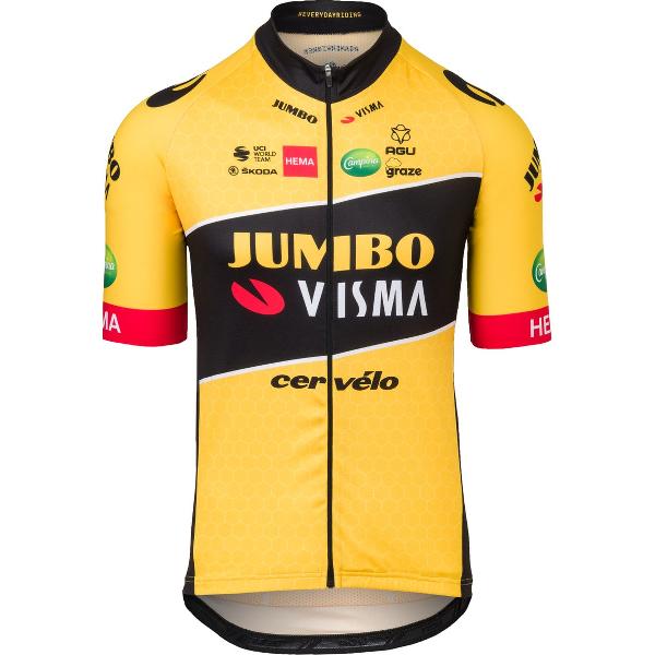 AGU Replica Fietsshirt Team Jumbo-Visma Heren - Geel - XXL