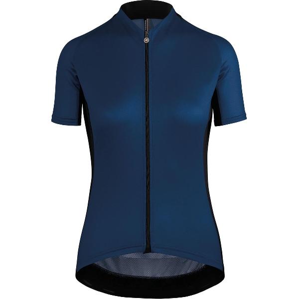 assos UMA GT Fietsshirt korte mouwen Dames blauw/zwart Maat M