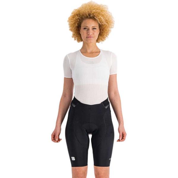 Sportful CLASSIC korte fietsbroek zonder bretels Dames Black Ash Grey - Vrouwen - maat XS