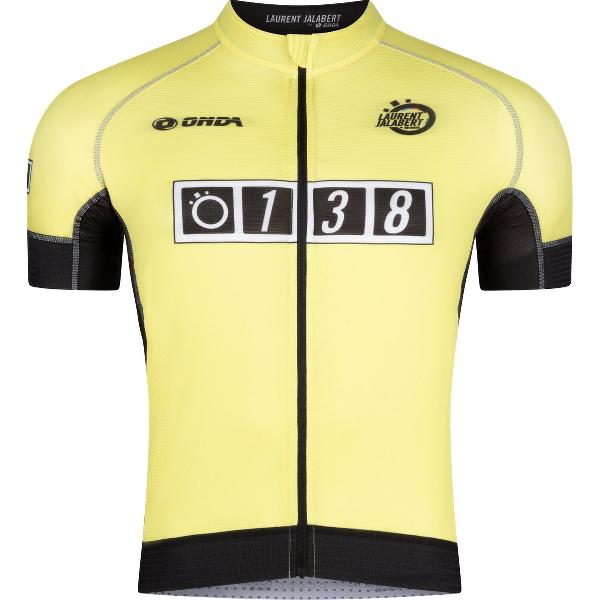 ONDA Fietsshirt korte mouw heren Geel - Laurent Jalabert - XS