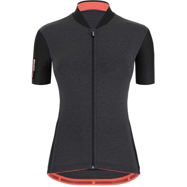 Santini Colore Korte Mouwen Fietsshirt Zwart 2XL Vrouw