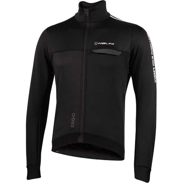 Nalini Fietsjack Heren Zwart Paars - ERGO SHIELD JKT BLACK VIOLET - XL