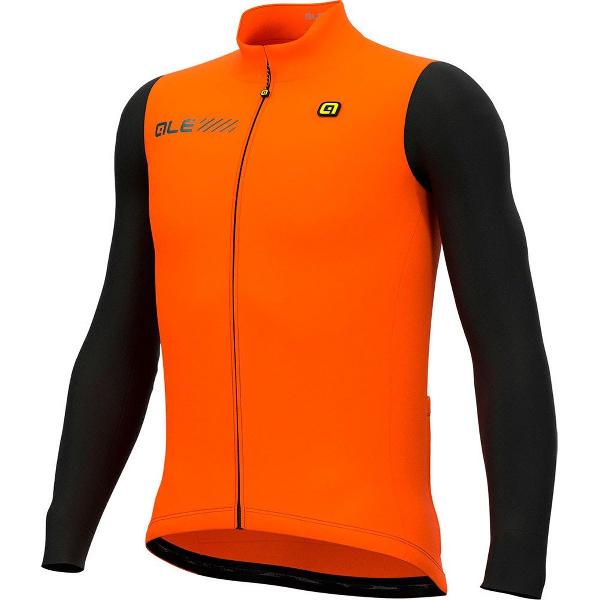 Ale Solid Fondo 2.0 Lange Mouwen Fietsshirt Oranje L Man