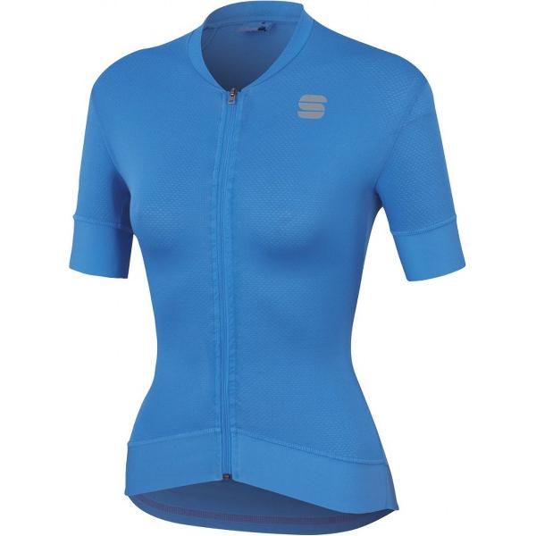 Sportful Fietsshirt korte mouwen Dames Blauw / SF Monocrom Woman Jersey-Parrot Blue - M