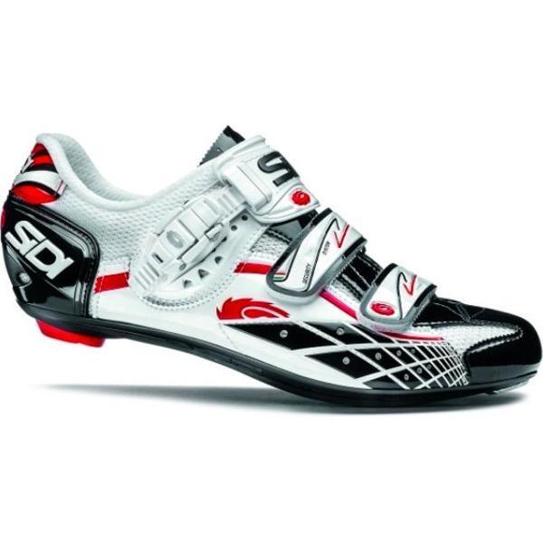 Sidi Laser Fietsschoenen Carbon Wit/Zwart - Maat 45.5