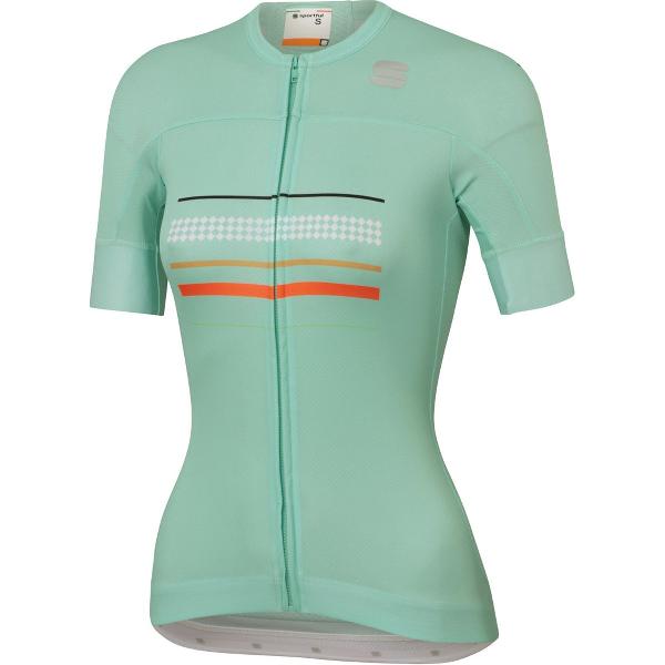 Sportful Fietsshirt Korte mouwen voor Dames Groen - SF Diva W Short Sleeve Jersey-Acqua Green - S