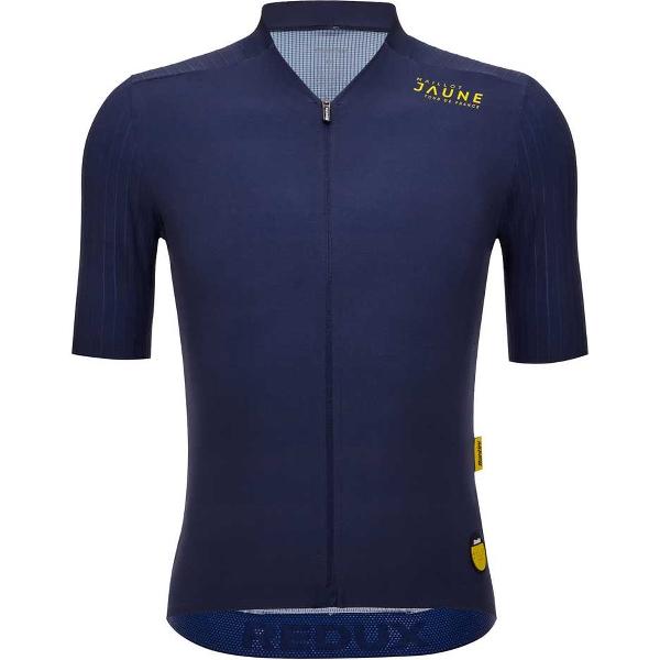 Santini Jaune Redux Speed Jersey Met Korte Mouwen Blauw S Man