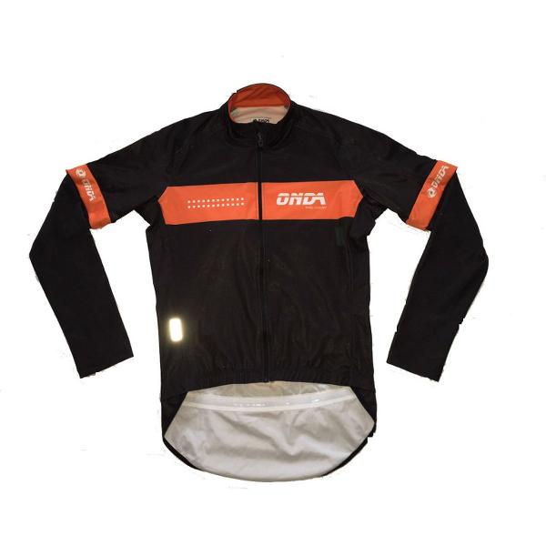 ONDA Fietsjack waterdicht Zwart Oranje - Pro Minho - S