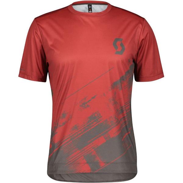 Scott Trail Vertic Korte Mouwen Fietsshirt Rood XL Man