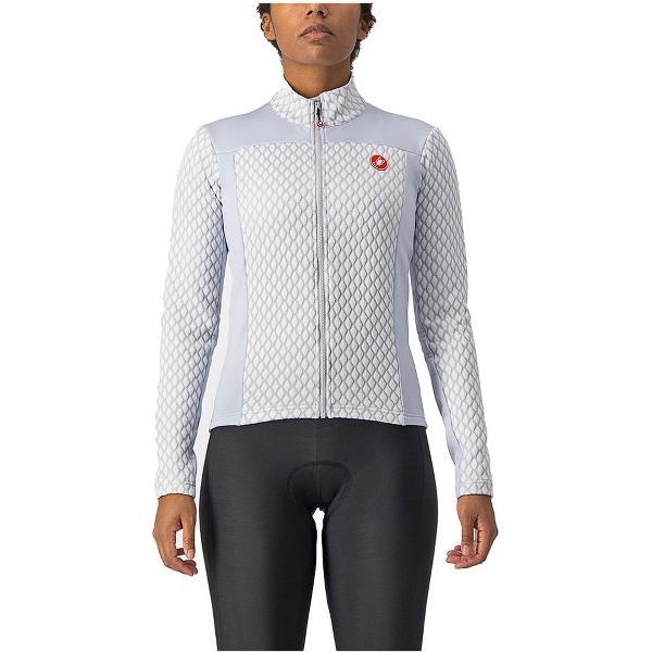 Castelli Sfida Fz Lange Mouwen Fietsshirt Wit S Vrouw