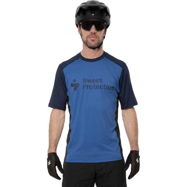 Sweet Protection Hunter Enduro-trui Met Korte Mouwen Blauw XL Man