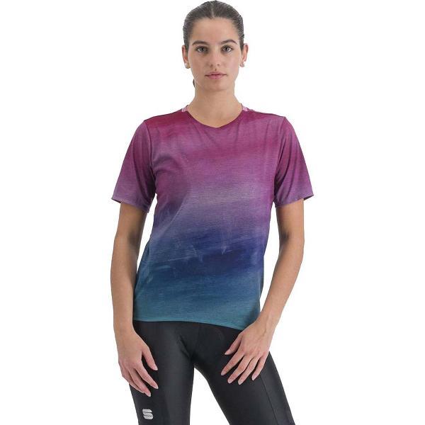 Sportful Flow Giara Jersey Met Lange Mouwen Paars,Roze S Vrouw