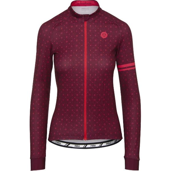 AGU Velo Love Fietsshirt Lange Mouwen Essential Dames - Rood - L