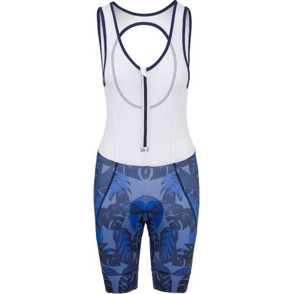 AGU Prime Fietsbroek met Zeem Dames Trend - Met Bretels - Blauw - M