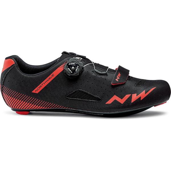 Northwave Core Plus Fietsschoenen - Maat 46 - Mannen - zwart/rood