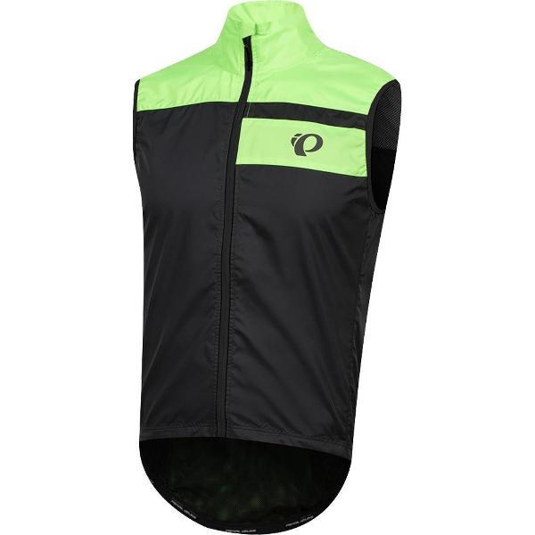 Pearl Izumi Elite Escape Barrier Windvest Zwart Screaming Groen