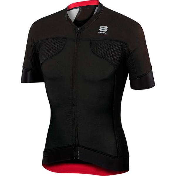 Sportful Fietsshirt korte mouwen Heren Zwart / SF Passo Jersey-Black-XL