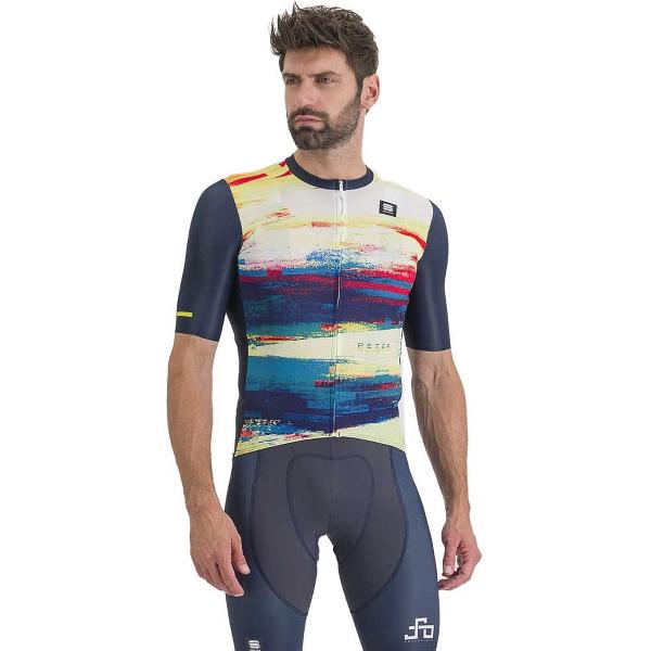 Sportful Peter Sagan Jersey Met Korte Mouwen Blauw XL Man