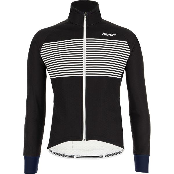 Santini Fietsjack lange mouwen Zwart Heren - Colore Winter Jacket Black - M